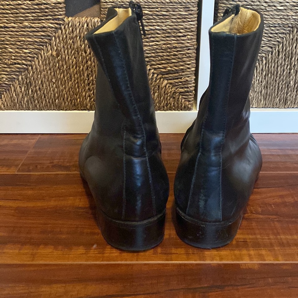 Moreschi Made in Italy Men’s Black Leather Dress Boot Size 7.5 - Picture 7 of 9